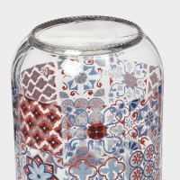 Банка стеклянная для сыпучих продуктов &laquo;Мозаика&raquo;, 1 л