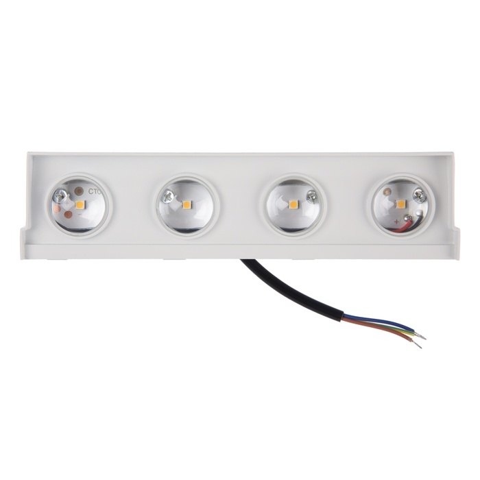 Светильник фасадный &laquo;Каскад&raquo;, FSD-092, 4 Вт, 3000К, 4 луча, IP65, 220 В, металл, белый