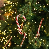 Гирлянда &laquo;Нить&raquo; 50 м роса, IP44, зелёная нить, 500 LED, свечение тёплое белое, 8 режимов, 31 В