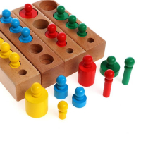 Развивающий набор цилиндров «Больше-меньше», цветные MSN17065 Развивающий набор цилиндров «Больше-меньше», цветные MSN17065