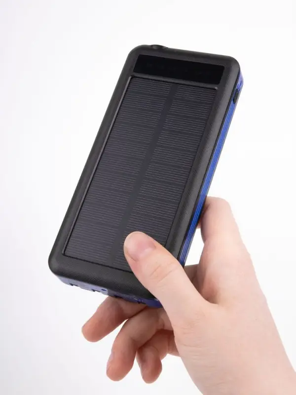 Аккумулятор с беспроводной зарядкой Holiday Maker Wireless, 10000 мАч, синий Аккумулятор с беспроводной зарядкой Holiday Maker Wireless, 10000 мАч, синий