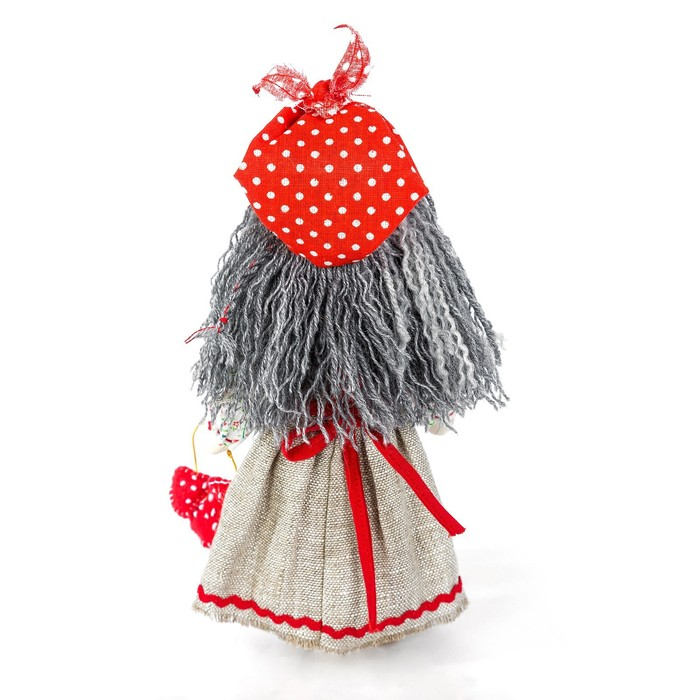 Набор для изготовления игрушки из льна и хлопка с волосами из пряжи &laquo;Баба Яга&raquo;, 21 см