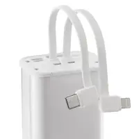 Аккумулятор c быстрой зарядкой Trellis Geek 10000 мАч, белый