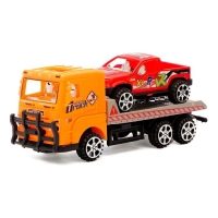 Грузовик инерционный «Эвакуатор» с машиной, цвета МИКС. Грузовик инерционный «Эвакуатор» с машиной, цвета МИКС.