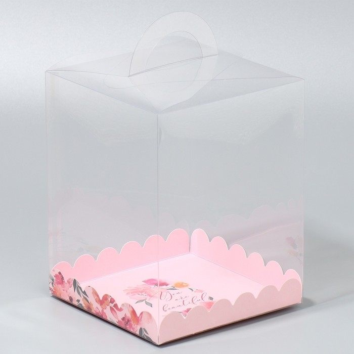 Коробка кондитерская, сундук, упаковка, You are beautiful, 14 х 14 х 18 см