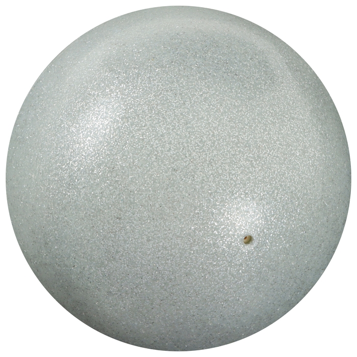 Мяч для художественной гимнастики Grace Dance, d=18,5 см, цвет серебряный с блеском