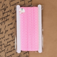 Кружево капроновое, 15 мм &times; 10 &plusmn; 1 м, цвет розовый