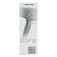 Фен BRAYER BR3001, 2200 Вт, 6 скоростей, 8 температурных режимов, сенсор, чёрный Фен BRAYER BR3001, 2200 Вт, 6 скоростей, 8 температурных режимов, сенсор, чёрный