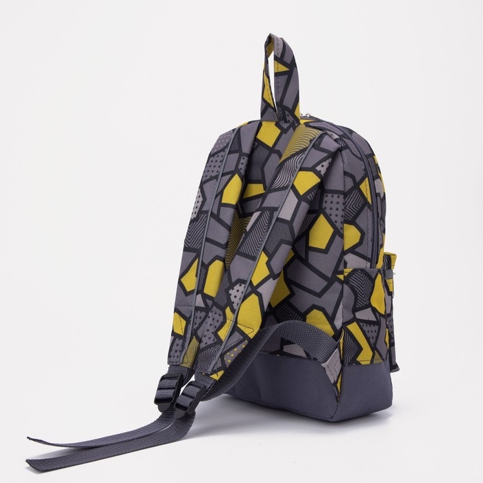 Рюкзак на молнии, наружный карман, светоотражающая полоса, цвет серый Рюкзак на молнии, наружный карман, светоотражающая полоса, цвет серый