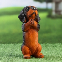 Садовая фигура "Попрошайка такса" 8х7х19см Садовая фигура "Попрошайка такса" 8х7х19см