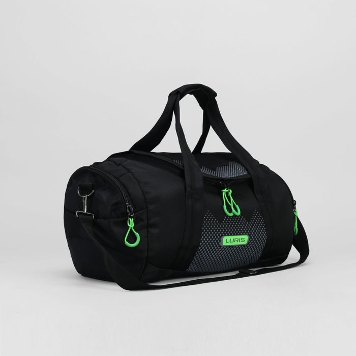 Сумка спортивная на молнии, 2 наружных кармана, средний размер, цвет чёрный Сумка спортивная на молнии, 2 наружных кармана, средний размер, цвет чёрный