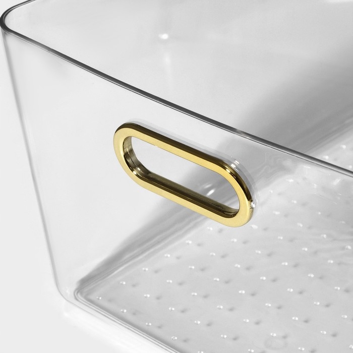 Контейнер для хранения &laquo;Нежность&raquo;, 32&times;22&times;14,3 см, цвет прозрачный