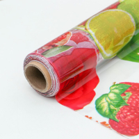 Клеёнка на стол Доляна &laquo;Фрукты&raquo;, ширина 137 см, толщина 0,08 мм, рулон 30 метров