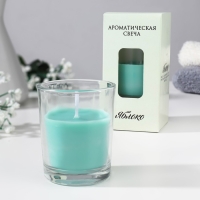 Свеча ароматическая в стакане "Нюд", 5х6 см, яблоко Свеча ароматическая в стакане "Нюд", 5х6 см, яблоко