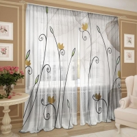 Тюль &laquo;Аргумент&raquo; 147х267 +/- 3см, - 2 шт