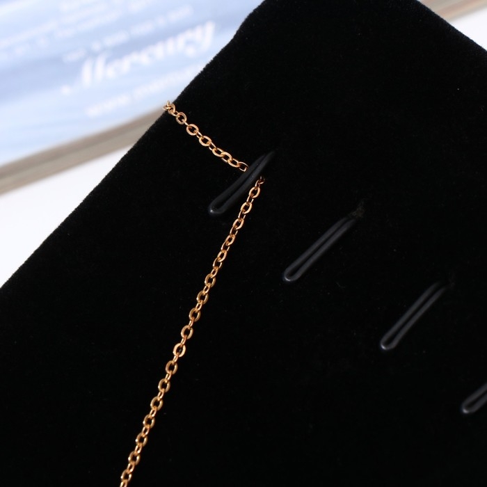 Подставка под кулоны, цепи, 6 крючков, 19,5&times;11,5&times;7 см, цвет чёрный