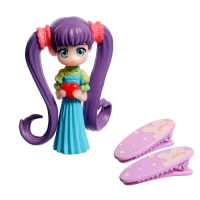 Кукла-сюрприз «Малышка Юкки», в чемодане, с заколками, МИКС Кукла-сюрприз «Малышка Юкки», в чемодане, с заколками, МИКС