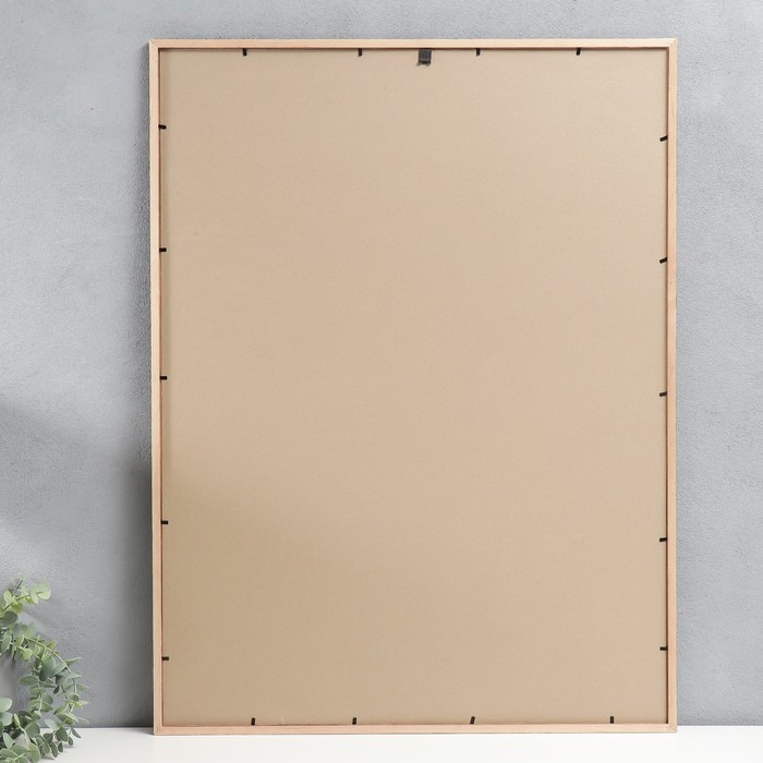 Фоторамка сосна с19 орех 60х80 см (пластиковый экран)