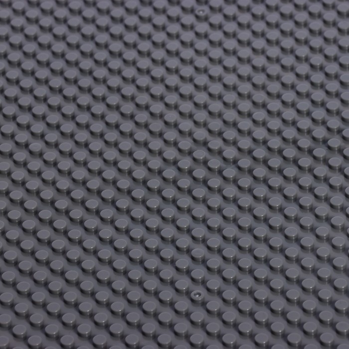 Пластина-перекрытие для конструктора, 25,5 &times; 25,5 см, цвет серый