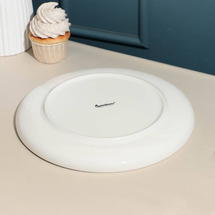 Тарелка фарфоровая Moon, d=26,5 см, белая Тарелка фарфоровая Moon, d=26,5 см, белая