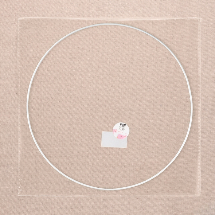 Основа для макраме &laquo;Круг&raquo;, металлическая, d = 30/30,6 см, цвет белый