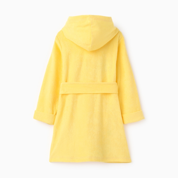 Халат для девочки, цвет светло-жёлтый, рост 104 см
