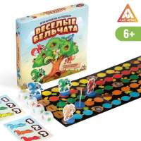 Настольная бродилка игра на скорость &laquo;Весёлые бельчата&raquo;, 60 карт, 5 фишек, 4 кубика, 6+