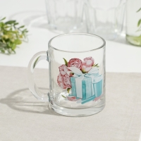 Кружка стеклянная «Чайная. Модные штучки», 320 мл Кружка стеклянная «Чайная. Модные штучки», 320 мл