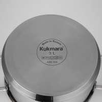 Кастрюля SAFIA, 3 л, d=20 cм, капсульное дно, индукция