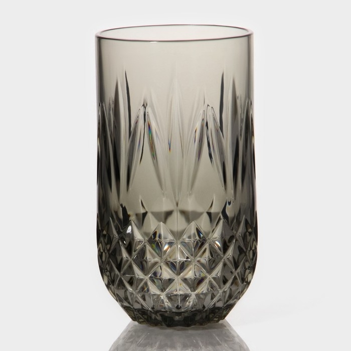 Стакан &laquo;Грани&raquo;, 450 мл, 8&times;14 см, цвет коричневый