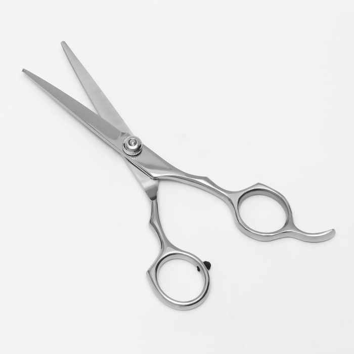 Ножницы парикмахерские с упором, лезвие — 5,5 см, цвет серебристый Ножницы парикмахерские с упором, лезвие — 5,5 см, цвет серебристый