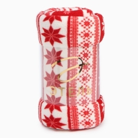 Плед Этель "Новогодний узор" 180*200 см,100% п/э, корал-флис 220 гр/м2