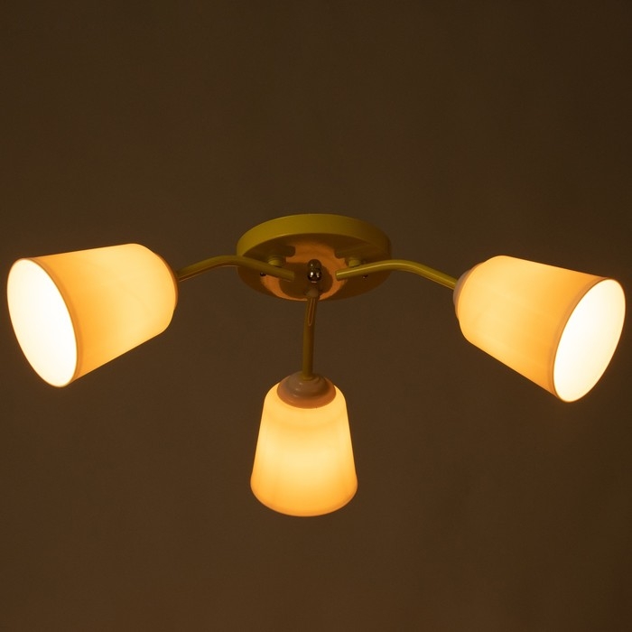 Люстра Люстра "Онлайн" (цил.) 3х15Вт Е27 МОДЕЛЬ:BR 00294 желтый 50х50х15см