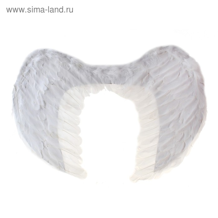 Крылья ангела, на резинке, 65 &times; 40 см, белые