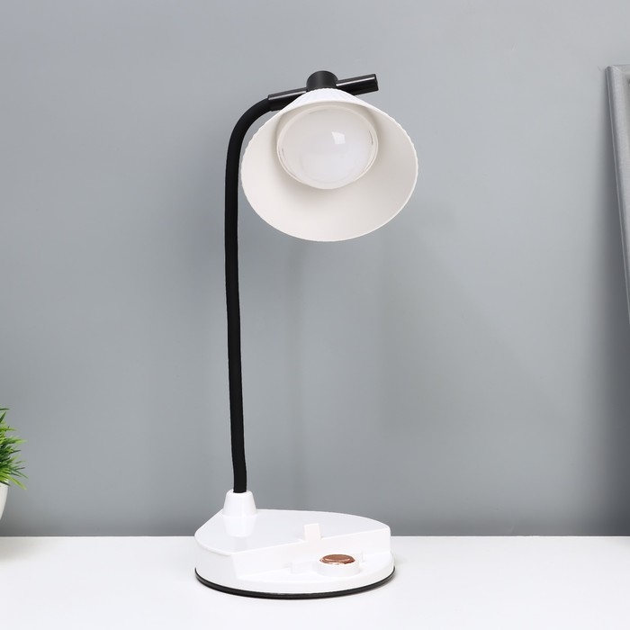 Настольная лампа Настольная лампа "Парасоль" LED, от USB/АКБ 6 Вт сенсор 3000-6000 белый 14х10х37 см RISALUX 1006342