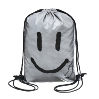 Мешок для обуви 460 х 340 мм, шелкография, светоотражающие элементы, Феникс "Смайл"