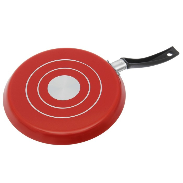 Сковорода блинная Blaze, d=25 см, пластиковая ручка, антипригарное покрытие, цвет красный Сковорода блинная Blaze, d=25 см, пластиковая ручка, антипригарное покрытие, цвет красный