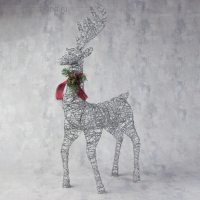 Светодиодная фигура «Олень серебристый» 50 × 85 × 18 см, металл, 220 В, свечение белое Светодиодная фигура «Олень серебристый» 50 × 85 × 18 см, металл, 220 В, свечение белое