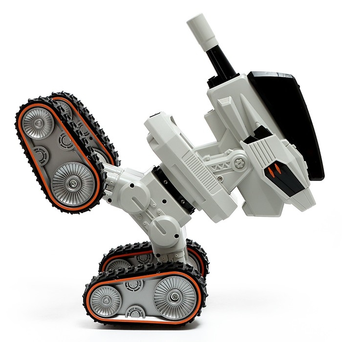 Танк &laquo;Луноход&raquo;, радиоуправление, звук, стреляет гелевыми пулями, белый