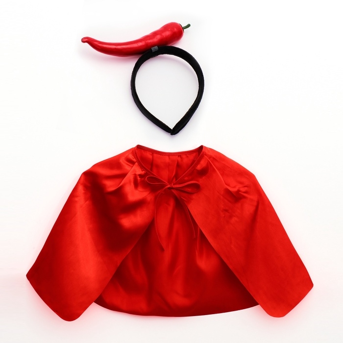 Карнавальный набор &laquo;Крутой перец&raquo;: накидка, ободок