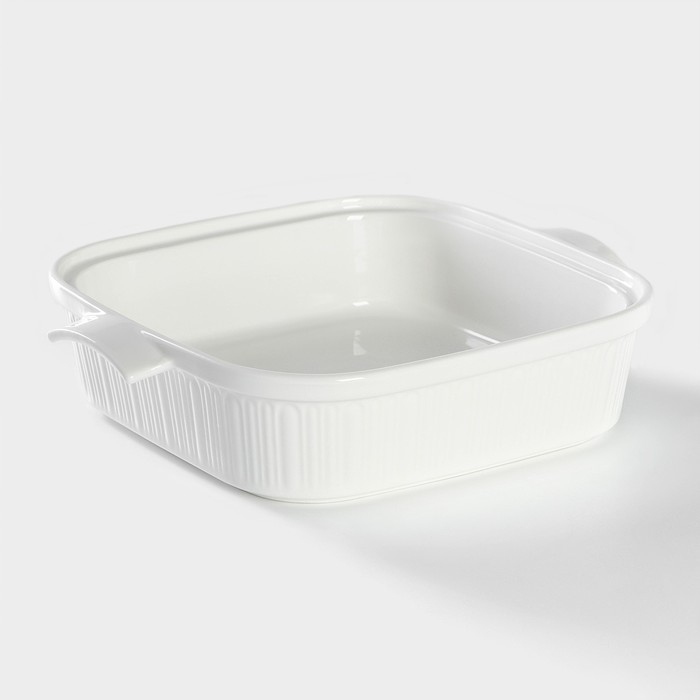 Мармит из жаропрочной керамики квадратный Magistro &laquo;Бланш&raquo;, 2,2 л, 27,5&times;23,2&times;12 см