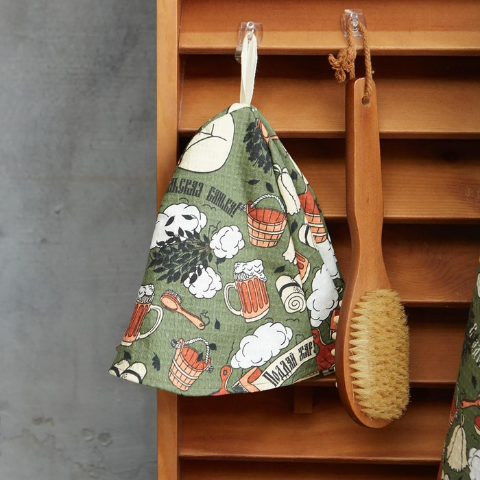 Набор для сауны Этель Набор для сауны Этель "Генеральская банька" килт 75*144 см + шапка, вафля 200г/м2, 100% хл