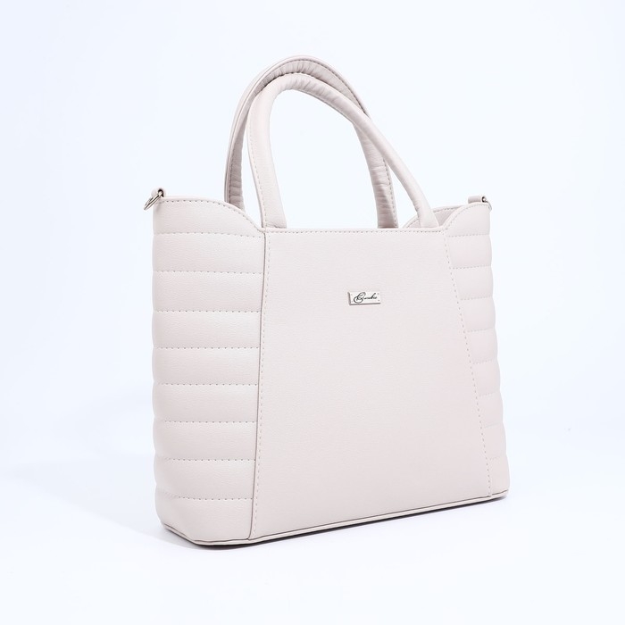 Сумка-тоут Сумка-тоут "Оливи" на молнии, цвет серый