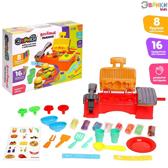 Набор для игры с пластилином «Весёлый пикник» Набор для игры с пластилином «Весёлый пикник»