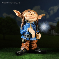 Садовый фонарь "Троль с фонарем" 45х32х58см Садовый фонарь "Троль с фонарем" 45х32х58см