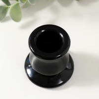 Подсвечник стекло на 1 свечу "Лучано" d=2,2 см прозрачный черный 5,5х5,2х5,3 см Подсвечник стекло на 1 свечу "Лучано" d=2,2 см прозрачный черный 5,5х5,2х5,3 см