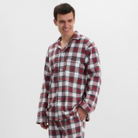 Пижама мужская из фланели (рубашка и брюки) KAFTAN р.48 Пижама мужская из фланели (рубашка и брюки) KAFTAN р.48