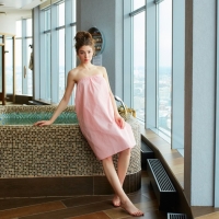 Полотенце вафельное Экономь и Я &laquo;Парео&raquo; 80х144 см, цвет пыльно-розовый, 100%хл, 200 г/м2