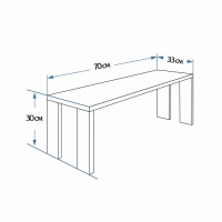 Лавочка низкая , наличник, липа "Добропаровъ", 70×33×30 см Лавочка низкая , наличник, липа "Добропаровъ", 70×33×30 см