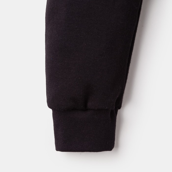 Ползунки-штанишки Крошка Я Ползунки-штанишки Крошка Я "Black&white" рост 86-92 см, (р. 28), чёрный